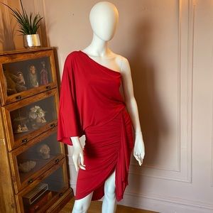 Michael Kors one sleeve Red dress